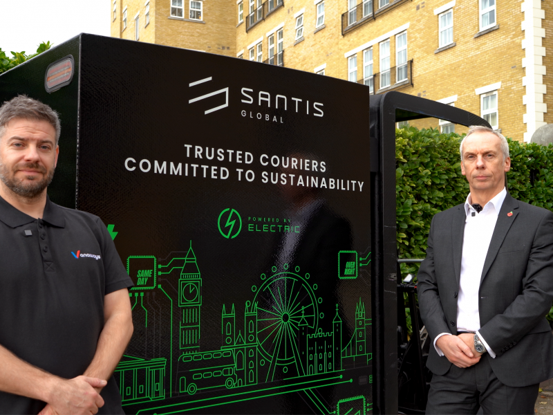 Vanaways Delivers Electric Fleet to Santis Global with Custom Cube Branding